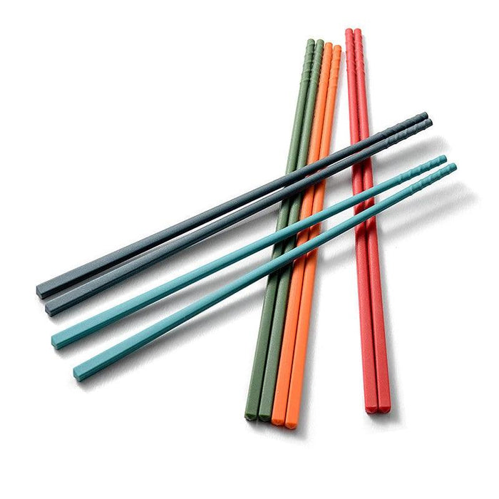 Vibrant Non-Slip Silicone Chopsticks Set for Sushi and Noodle Lovers