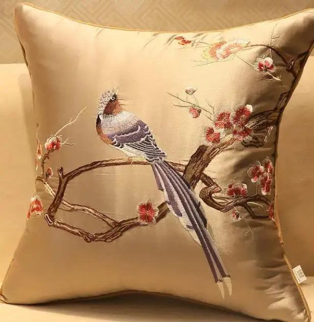 45x45/50x35cm Chinese Traditional Embroidered Bird Cushion Cover