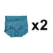 Premium 2-Pack Women's High-Waisted Seamless Satin Silk Briefs