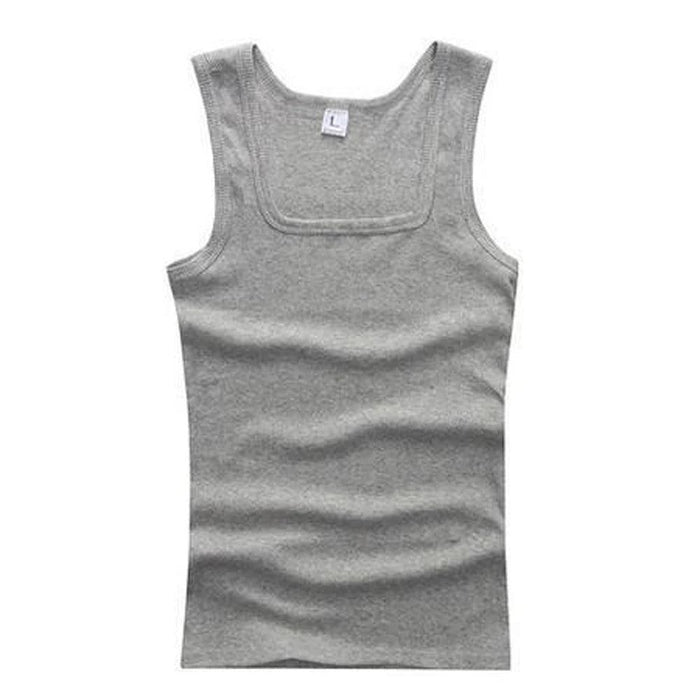 Men's Large Cotton Sleeveless Gym Tank Tops - Bodybuilding Muscle Vests for Fitness