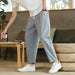 Cotton-Linen Summer Casual Trousers for Men