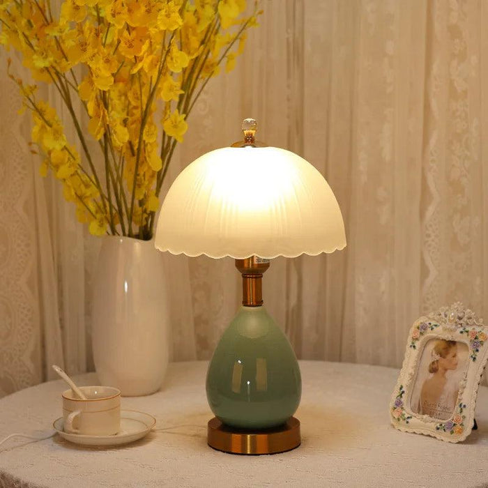 Elegant Fusion Bedside Lamp 2024: Retro Ceramic Lighting with European and Chinese Influence