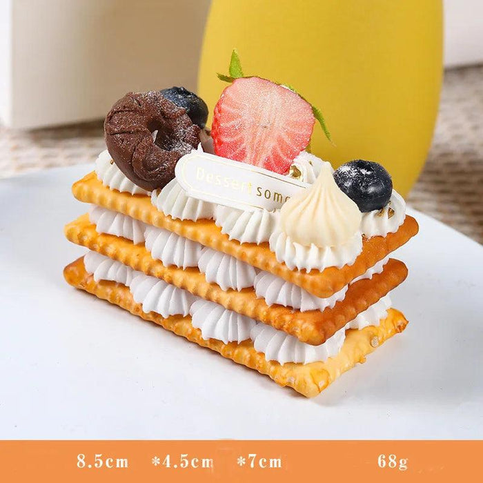 Realistic Faux Dessert Cake for Home Decor and Photography - Food Simulation Model FCYY-002