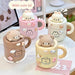 Adorable Kawaii Bear Insulated Stainless Steel Travel Mug with Straw for All Your Beverages