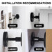 Adjustable Bed Frame Stability Kit with Noise Reduction and Wall Protection