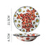 Elegant Bohemian Ceramic Serving Bowl with Handles - Multifunctional Bakeware for Oven, Microwave, and Soup