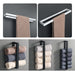 Versatile Matte Black Stainless Steel Towel Rack with Adjustable Sizing and Wall Mounting Flexibility