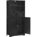 Versatile Multi-Purpose Storage Cabinet with Adjustable Shelves and Two Convenient Drawers