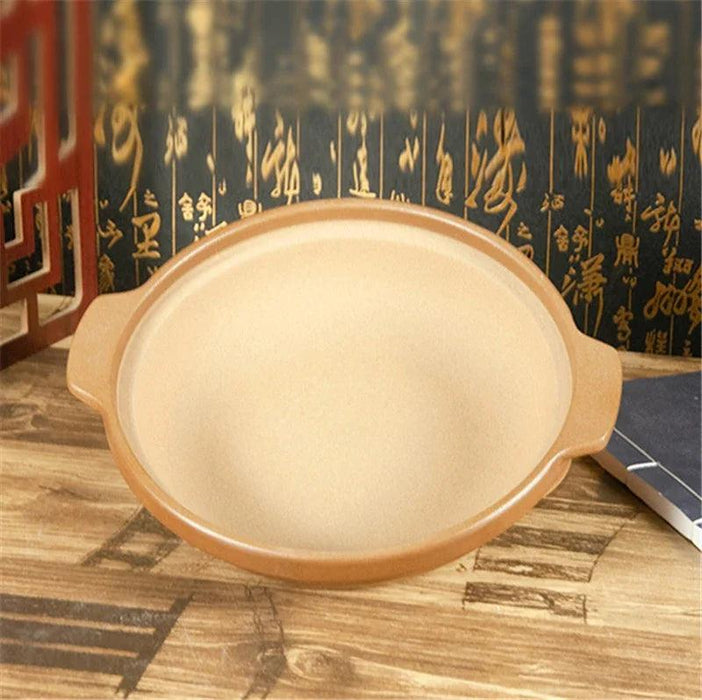 Traditional Unglazed Chinese Clay Casserole - Authentic Stew Pot for Gas Stove Cooking