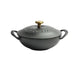 Versatile 21cm Enamel-Coated Cast Iron Stew Pot for Low-Pressure Cooking