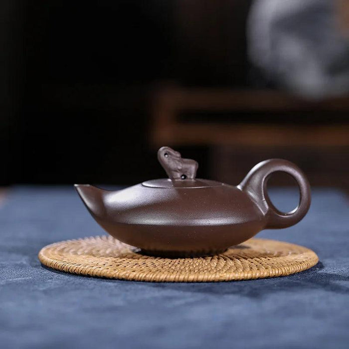 170ml Authentic Artisan Purple Clay Teapot - Timeless Elegance for Authentic Tea Experience