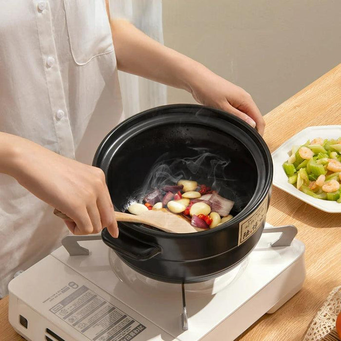 Versatile High-Heat Ceramic Casserole Pot Set for Stovetop Cooking