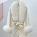 Chic Korean Fox Fur Cape: A Stylish Winter Essential for Women