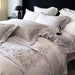 1000TC Egyptian Cotton Bedding Set with Leaves Embroidery