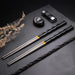 Stylish Anti-Slip Stainless Steel Chopsticks for Sushi and Asian Dishes - Ideal for Home and Restaurant Use