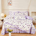 Chic Floral Ruffle Queen Bedding Set