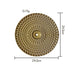 Luxurious Golden Aura Metal Wall Art for Chic Home Decor