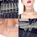 Crystal Charm: Love Letter Rhinestone Choker Necklace