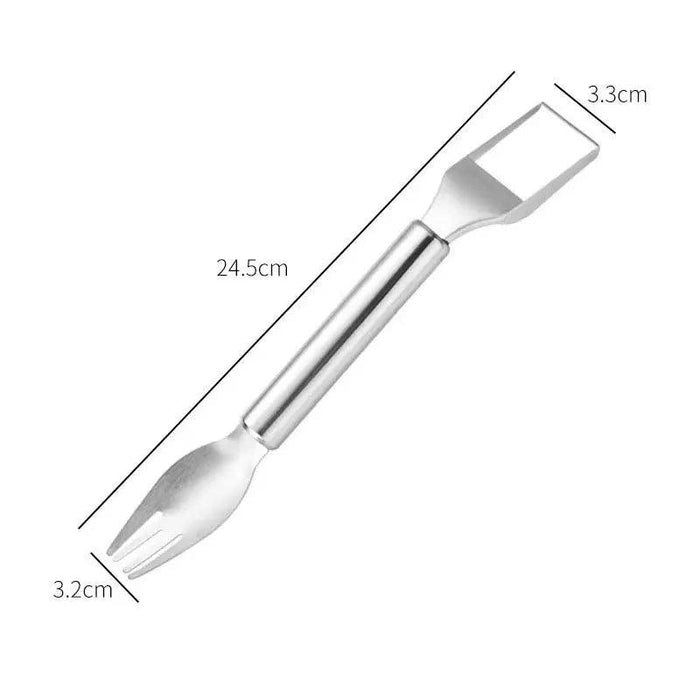 Ultimate 2-in-1 Stainless Steel Fruit Cutter and Serving Tool