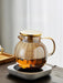 Artisan Glass Teapot Set with Precision Filter and Electric Pottery Heater for Traditional Kung Fu Tea Brewing