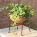 Artistic Hollow Iron Plant Stand - Stylish Display for Indoor and Outdoor Plants