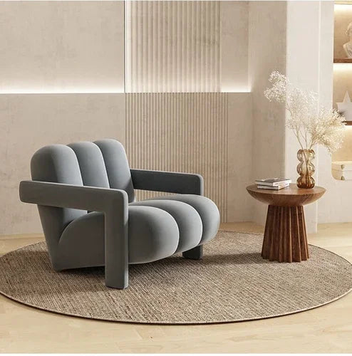 Elegant Modern Leather Armchair Duo: Chic Living Room Seating Solution