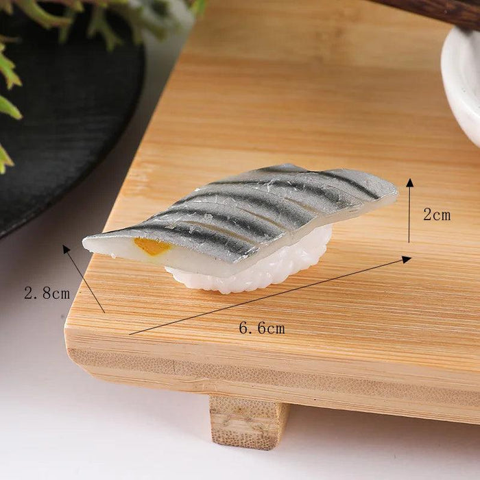 Realistic Artificial Sushi Set - 10pcs Decorative Japanese Rolls for Photography and Home Styling