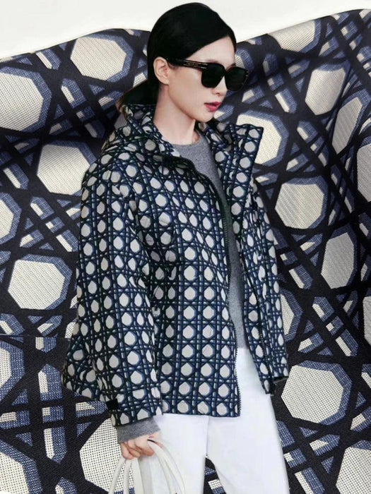 Customizable Premium Jacquard Polyester Fabric for DIY Windbreaker Dress Creations
