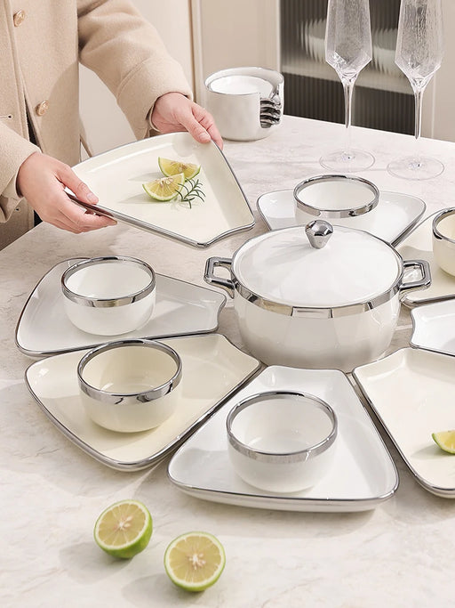Ceramic Dining Essentials Set: Elegant and Practical Tableware for Every Occasion