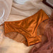 Luxe Satin Lace Hollow Out Sexy Panties for Women - Low Waist Intimates in Solid Colors