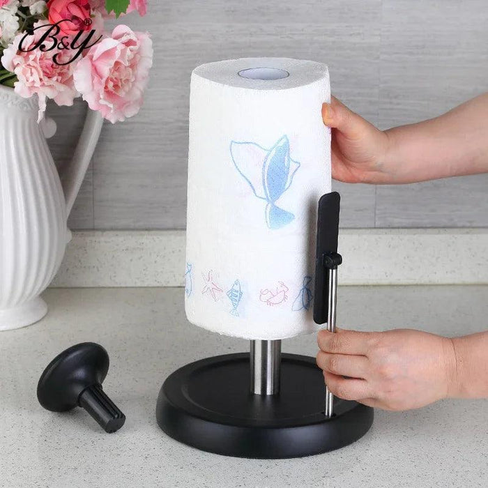 Elegant Stainless Steel Paper Roll Dispenser for Kitchen and Bathroom