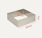 Square Stainless Steel Mousse Cake Mold - Ideal for Special Celebrations