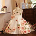 Children's Host Performance Appliques Evening Gown