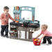 Imaginative Charcoal and Crimson Kids Play Table and Chair Set - Durable Furniture for Creative Adventures