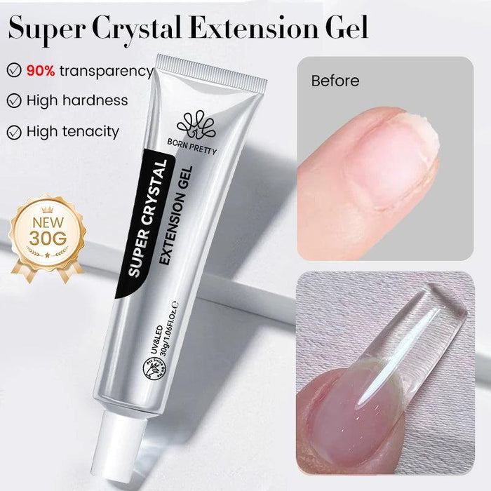 30g Ultra Clear UV Hard Gel for Exquisite Nail Extensions and Maximum Durability