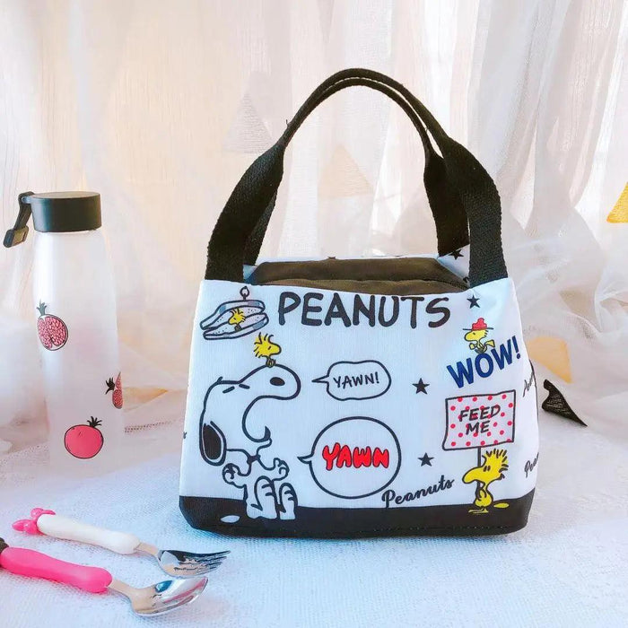 Sanrio Character Cozy Lunch Bag - Cute Insulated Tote Featuring Keroppi, My Melody & Badtz Maru for School and Office