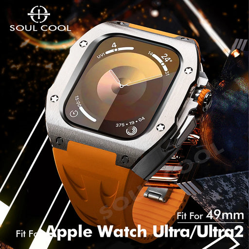Apple Watch Ultra 2 49mm Titanium Retrofit Kit with Strap - Premium Quality Upgrade Kit for iWatch