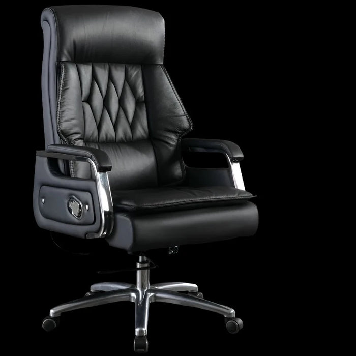 Ergonomic Faux Leather Gaming Recliner with 360-Degree Swivel