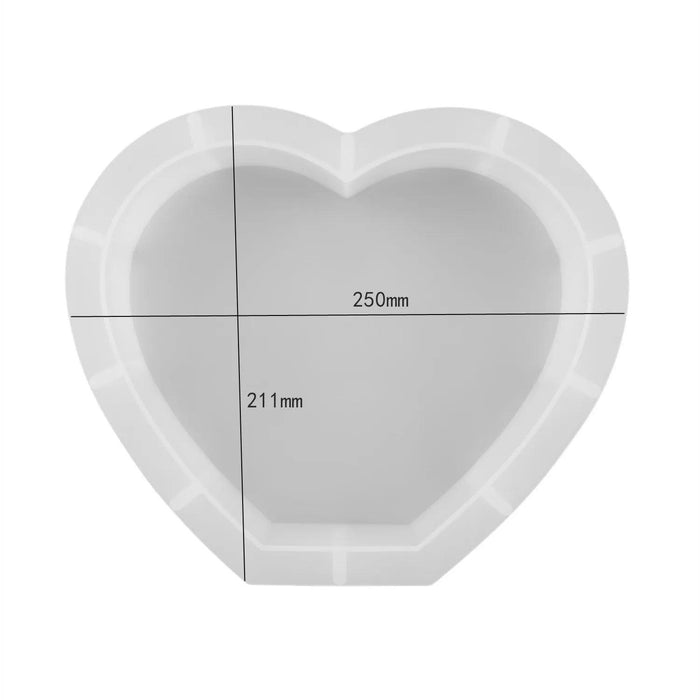 DIY Crystal Silicone Resin Molds – Large Cube, Heart, Round, and Rectangular Geometry Molds for Resin Casting