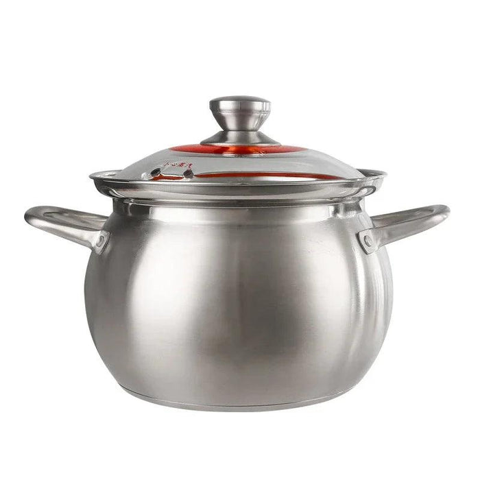 Large Capacity 304 Stainless Steel Soup Pot - Ideal Cookware for Gas and Induction Cooking