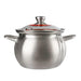 Versatile 304 Stainless Steel Large Soup Pot - Perfect for Gas and Induction Cooking