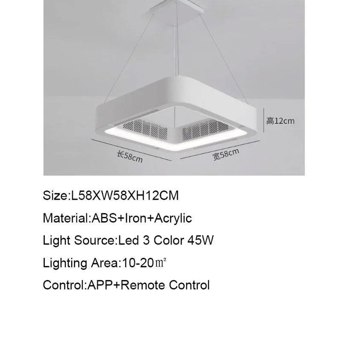 Modern Bladeless LED Ceiling Fan Light - Redefine Comfort and Style in Your Home