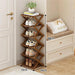 Elegant Expandable Bamboo Shoe Storage Rack with Customizable Tier Options