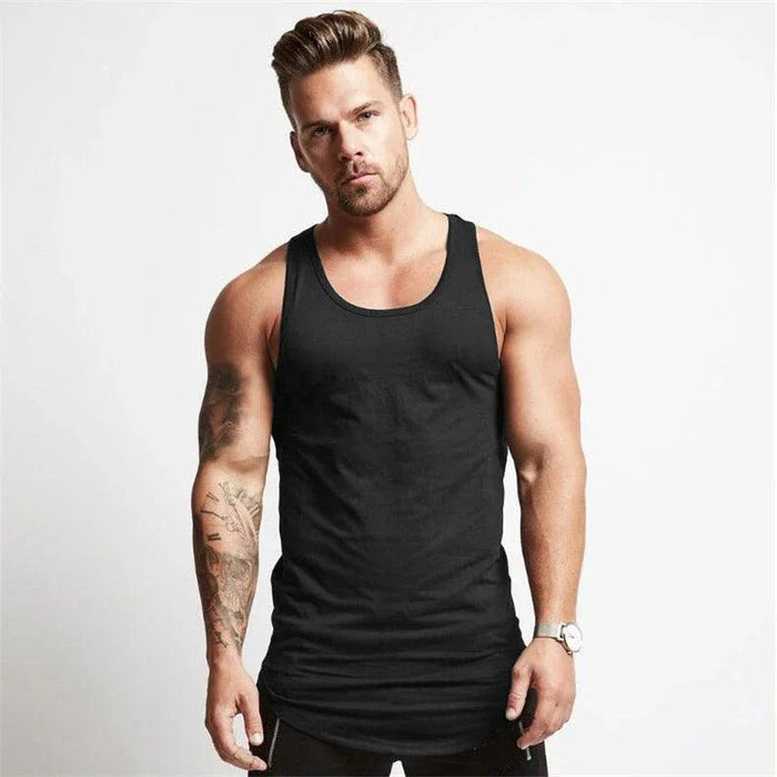 Men's Bodybuilding Sleeveless Workout Tank Top for Fitness and Sports