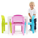 Pastel Kids' Activity Table and Chairs Set - Encourage Imagination