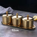 Elegant Stainless Steel Condiment Set with Wasabi Tray - Ideal for Hotpot, Dips, and More