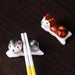 Charming Cat-Inspired Ceramic Chopstick Holder for Elegant Dining