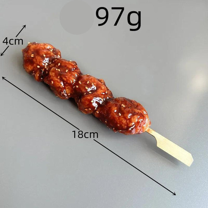 Japanese BBQ Skewer Simulation Model - Fake Food Display Prop for Kitchen and Night Market