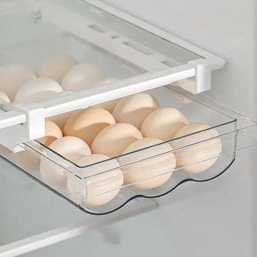 Refrigerator Egg Storage Organizer - Efficient Space-Saving Drawer for Eggs and More