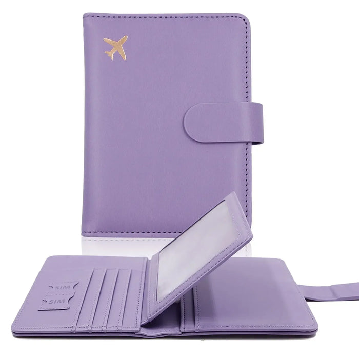 Stylish RFID-Blocking Passport Holder with Card Organizer for Travelers